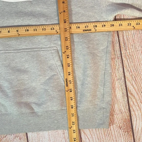 Google Logo Hoodie Men’s Large Gray Pullover Fleece Tech Company Sweatshirt - Picture 9 of 10